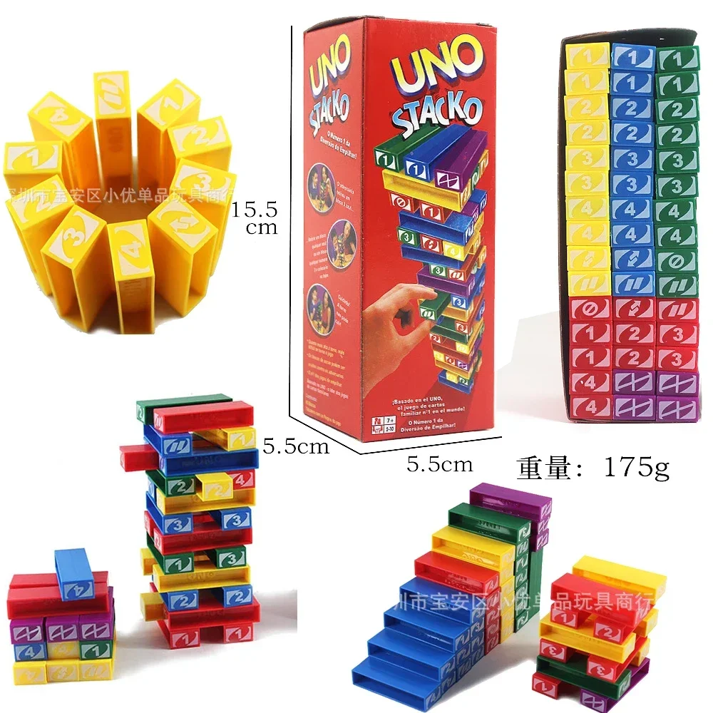 Event Party - Juego de cartas Mattel Stacko UNO,